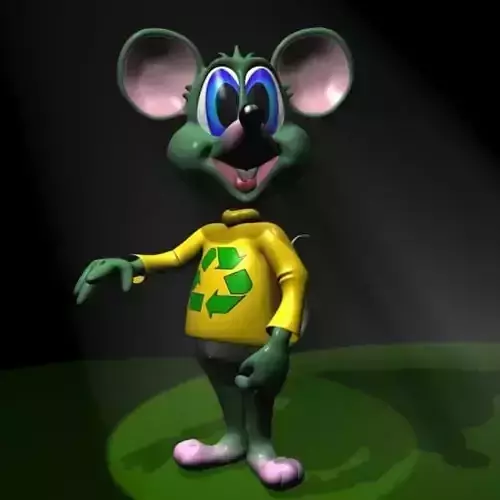 Green Mouse RIGGED