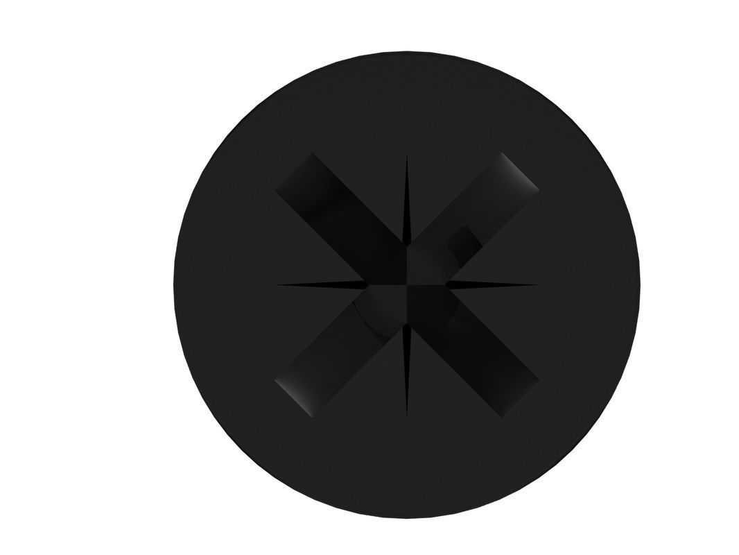 Screw 3D prozidriv 3D print model_4