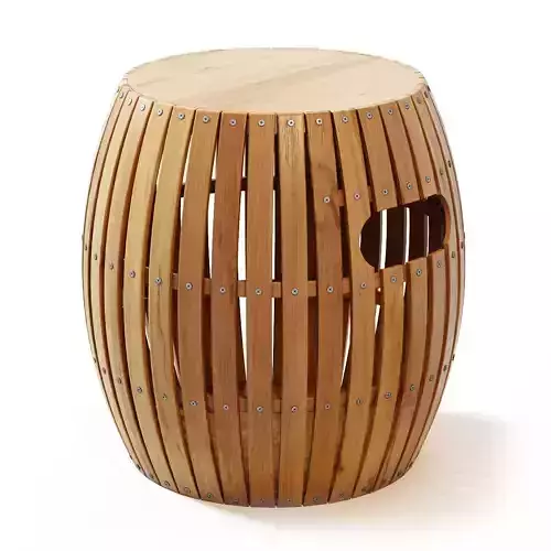 Unopiu Swing Teak Stool 3D model
