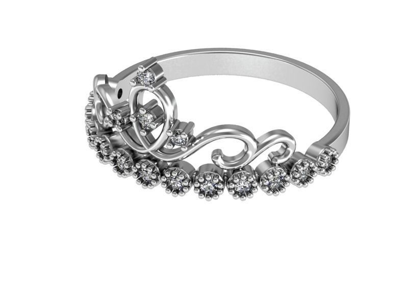 Ring crown 3D print model_1