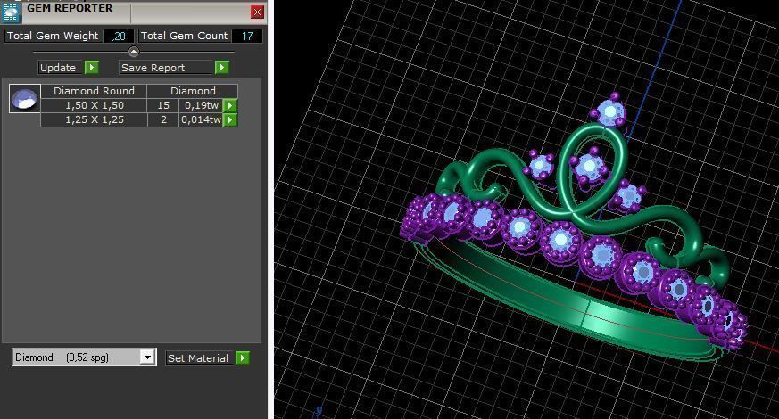 Ring crown 3D print model_4
