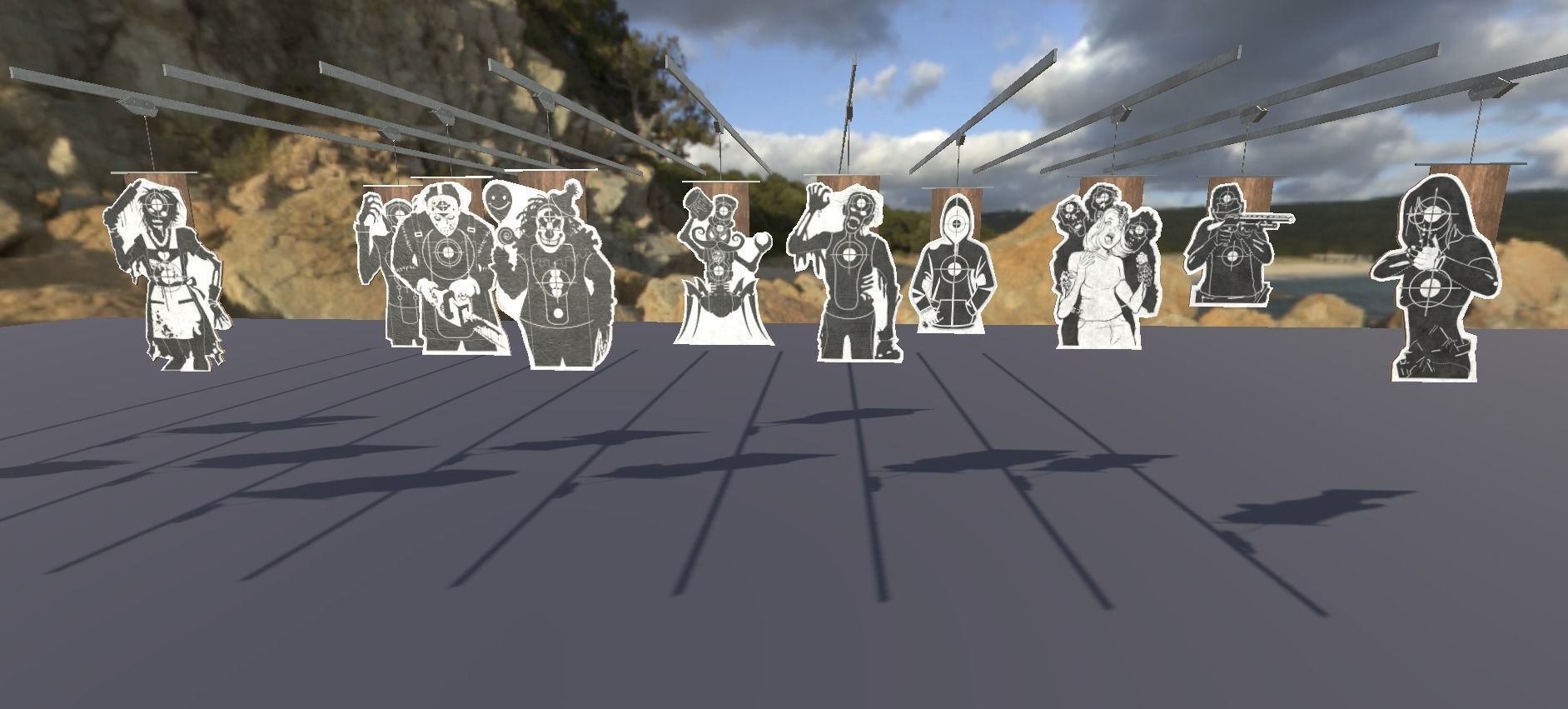Shoot Targets Pack Low-poly 3D model_12