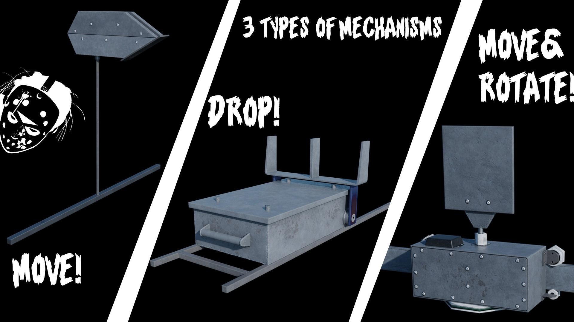 Shoot Targets Pack Low-poly 3D model_3
