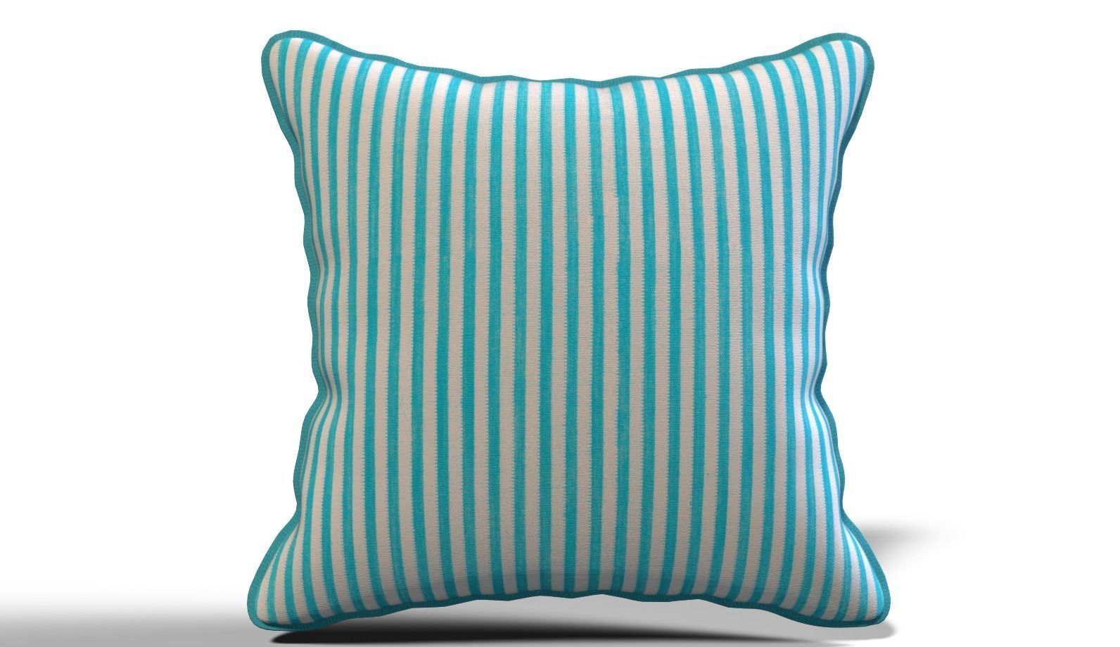Throw Pillow 45cm X 45cm with Piping 3D model_29