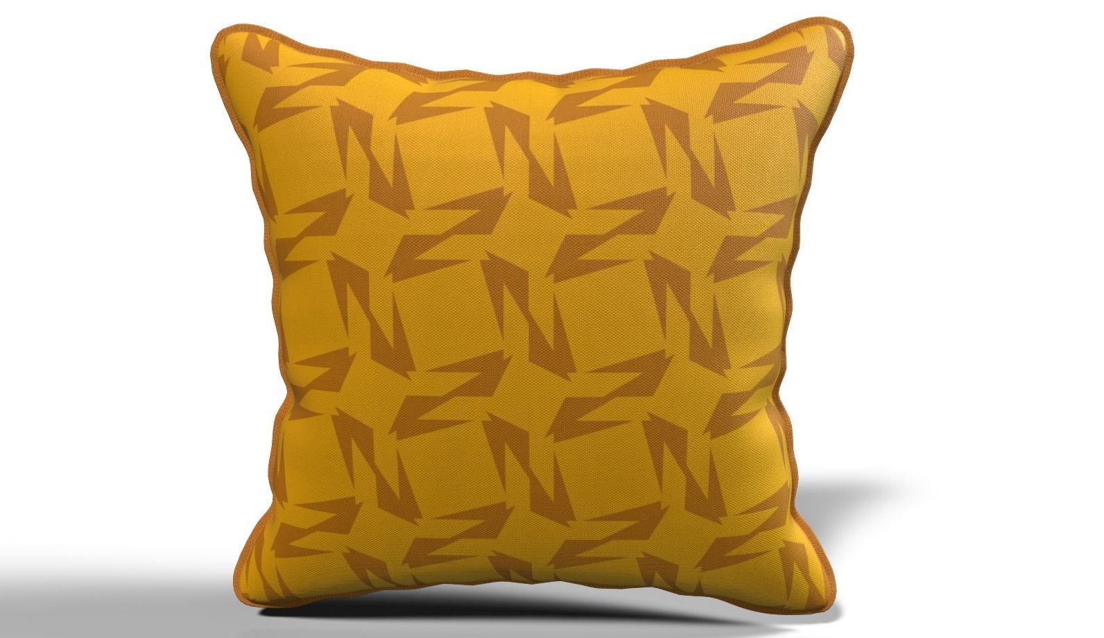 Throw Pillow 45cm X 45cm with Piping 3D model_31