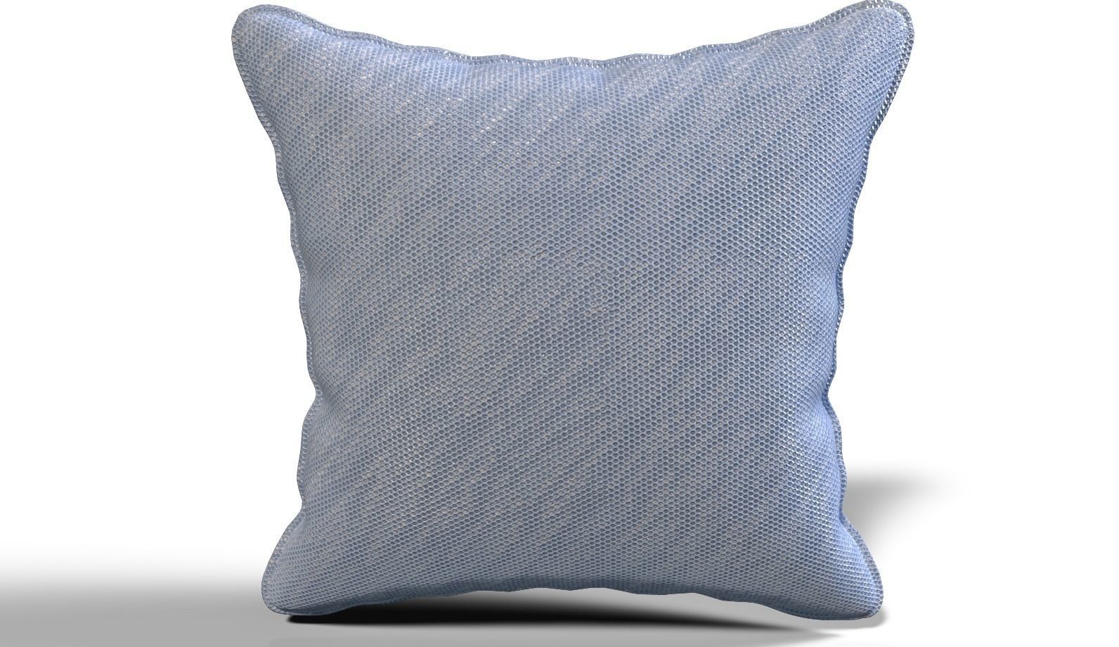 Throw Pillow 45cm X 45cm with Piping 3D model_44