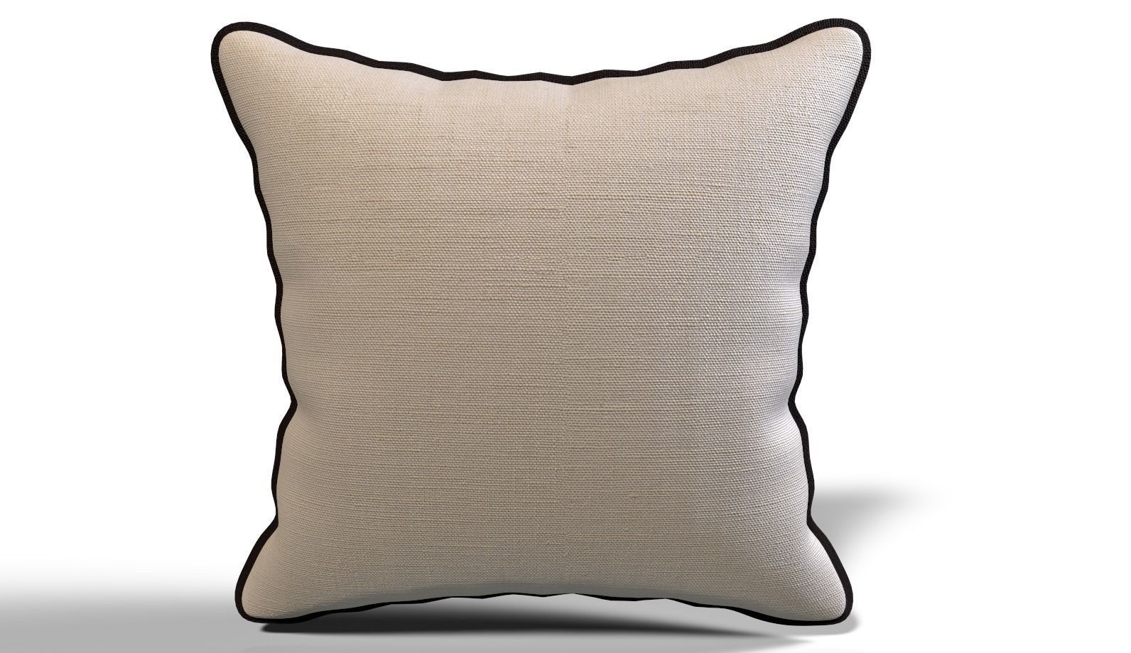 Throw Pillow 45cm X 45cm with Piping 3D model_5