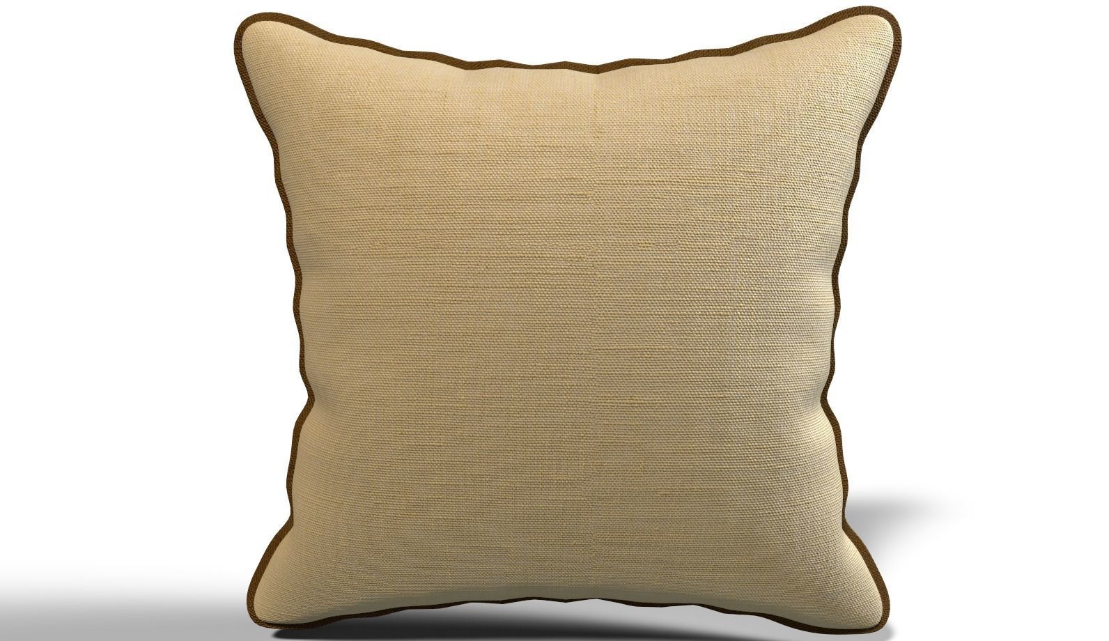 Throw Pillow 45cm X 45cm with Piping 3D model_2