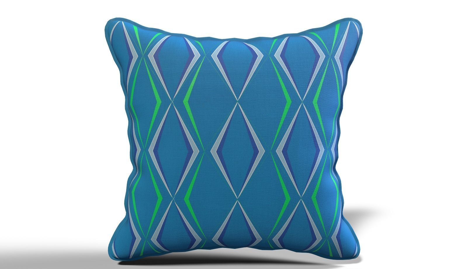 Throw Pillow 45cm X 45cm with Piping 3D model_7