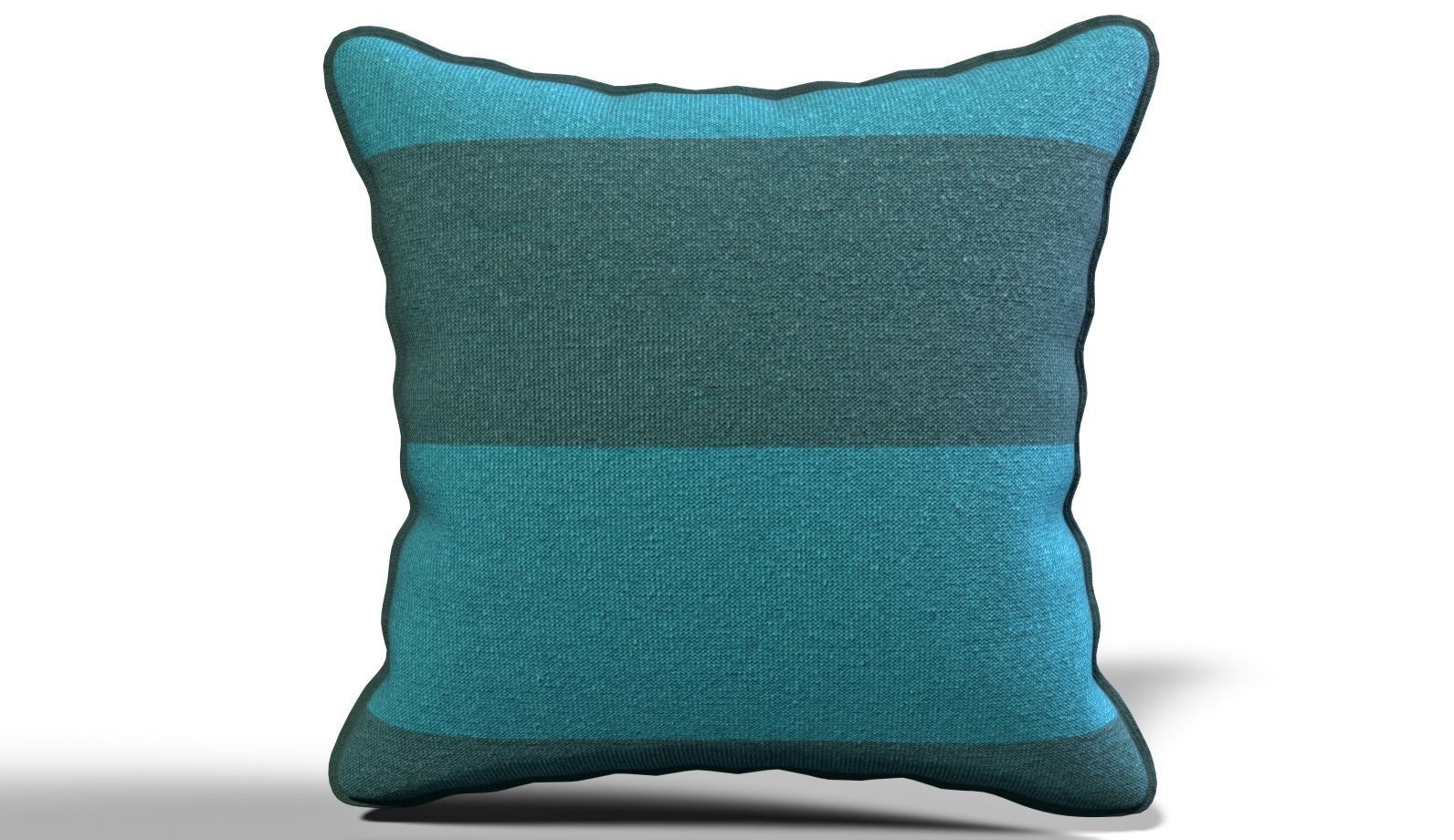 Throw Pillow 45cm X 45cm with Piping 3D model_19