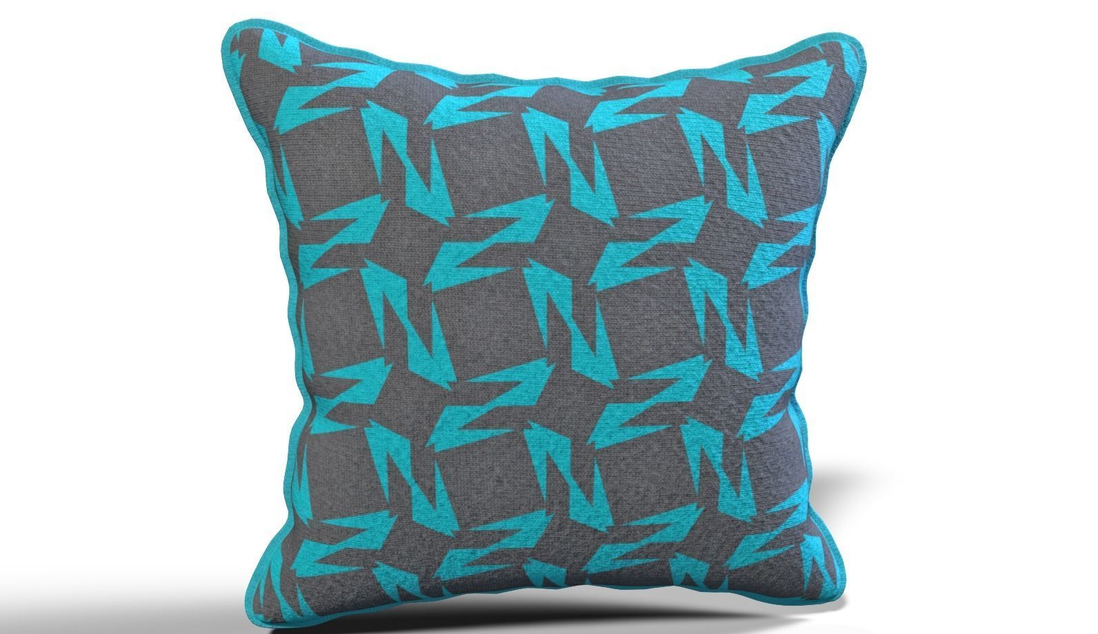 Throw Pillow 45cm X 45cm with Piping 3D model_33