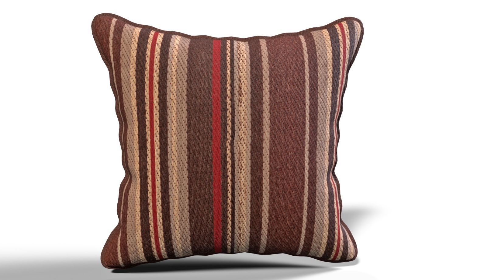 Throw Pillow 45cm X 45cm with Piping 3D model_46