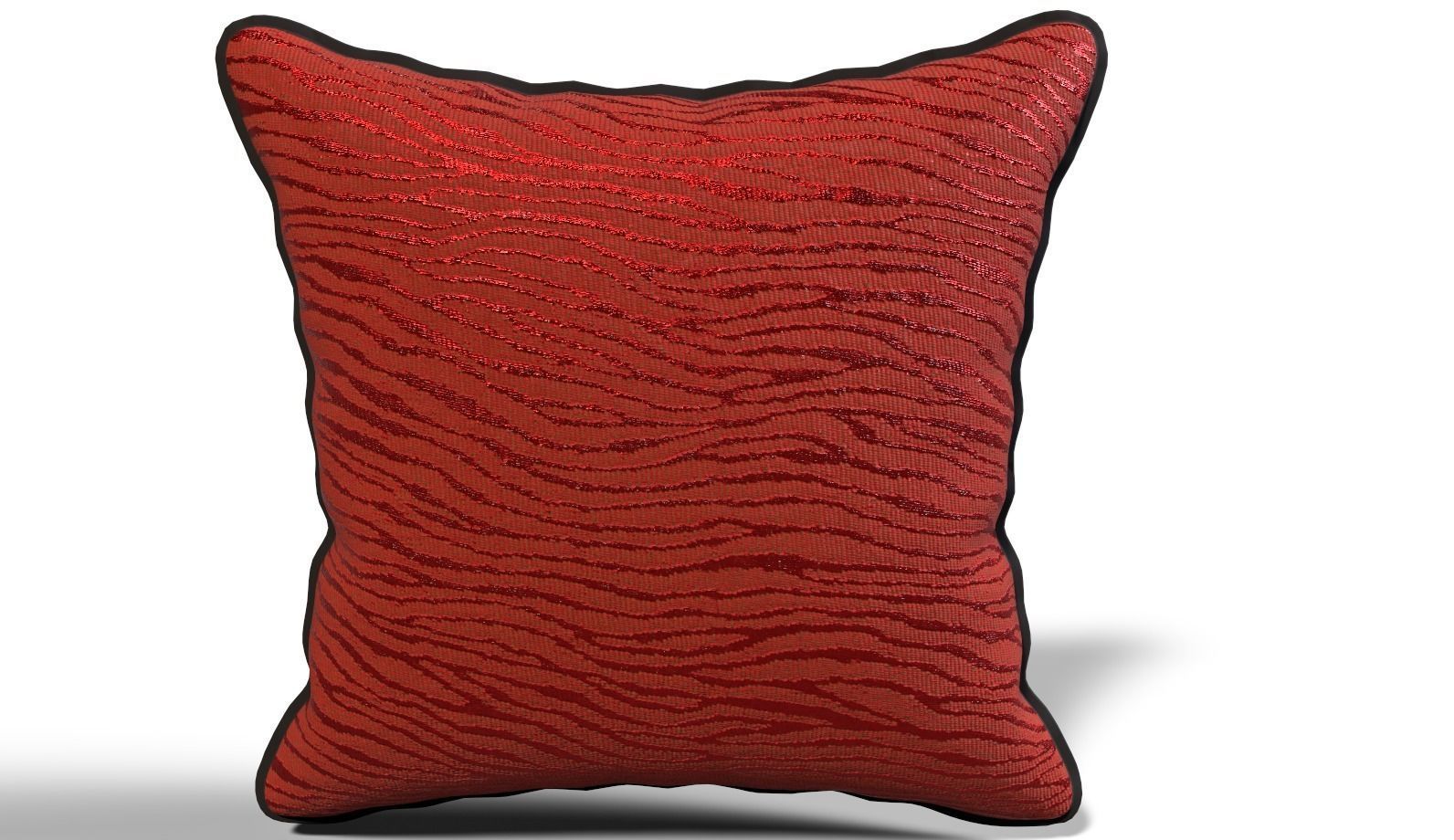 Throw Pillow 45cm X 45cm with Piping 3D model_9