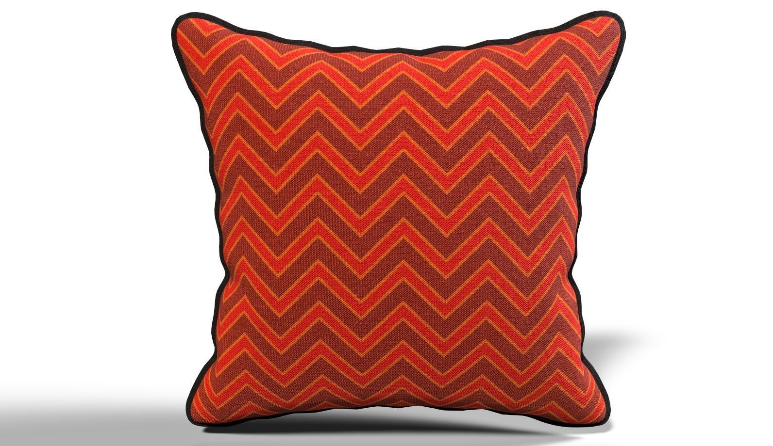 Throw Pillow 45cm X 45cm with Piping 3D model_13