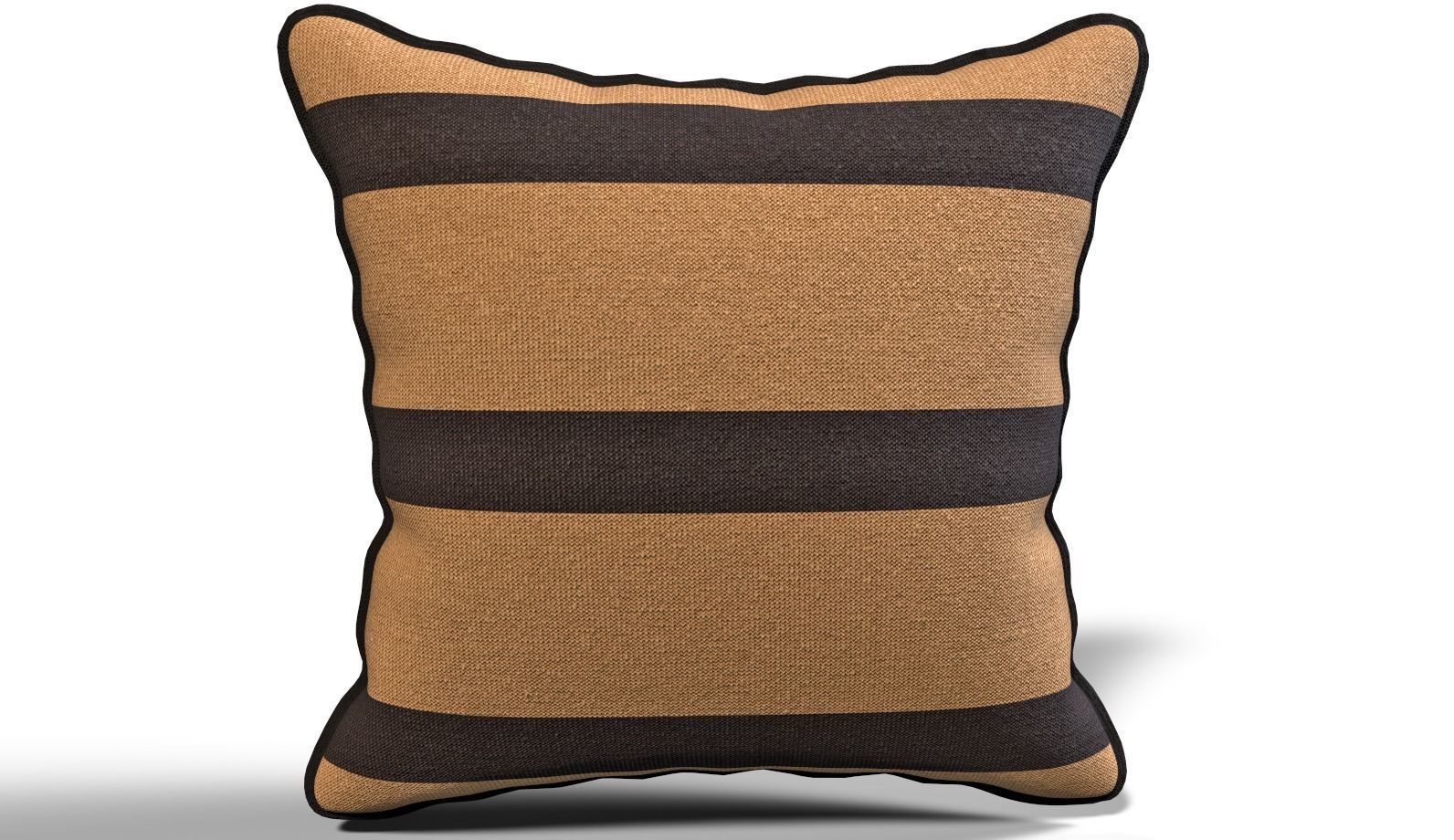 Throw Pillow 45cm X 45cm with Piping 3D model_14