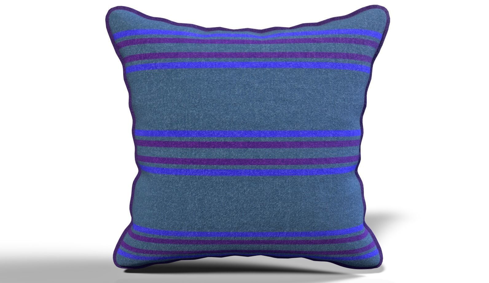 Throw Pillow 45cm X 45cm with Piping 3D model_34