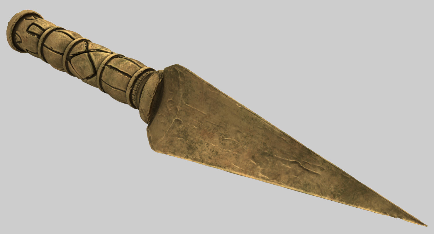 Ritual Dagger 3D model_2