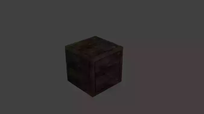 Crate wooden box in minecraft