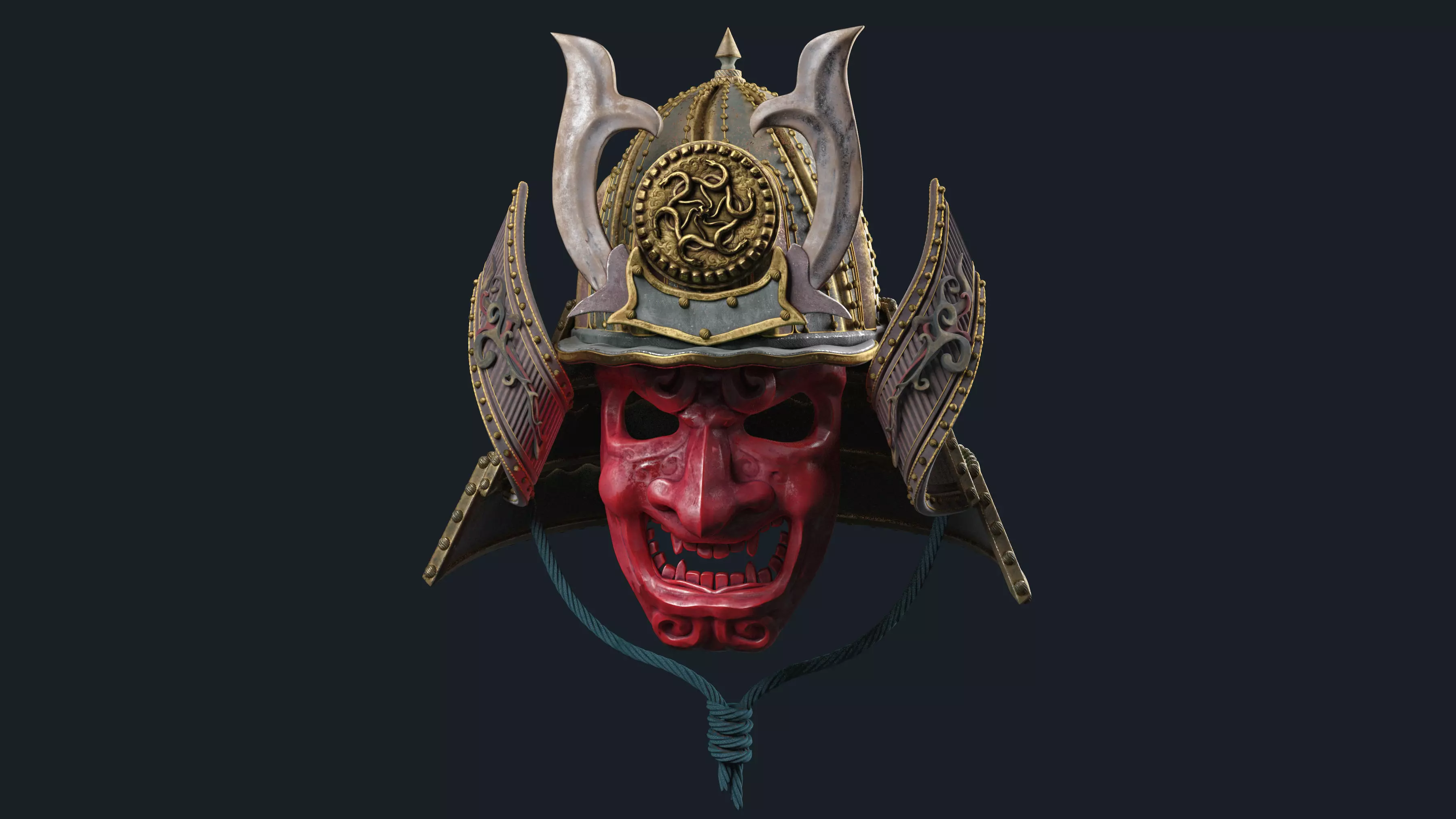 Samurai Mask 3D model