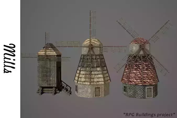 Windmill three windmills