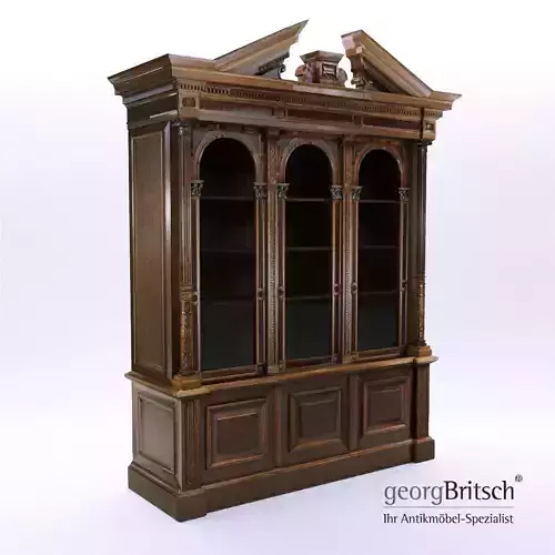 Historicism bookcase - South Germany 1880 - Georg Britsch 3D model