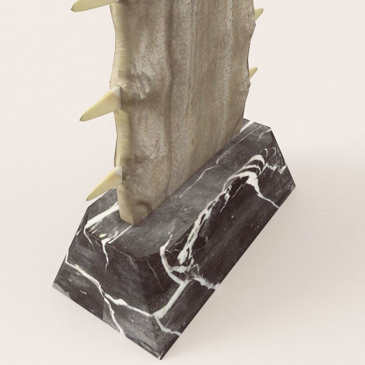 Sculpture Saw fish - Around 1900 3D model_2