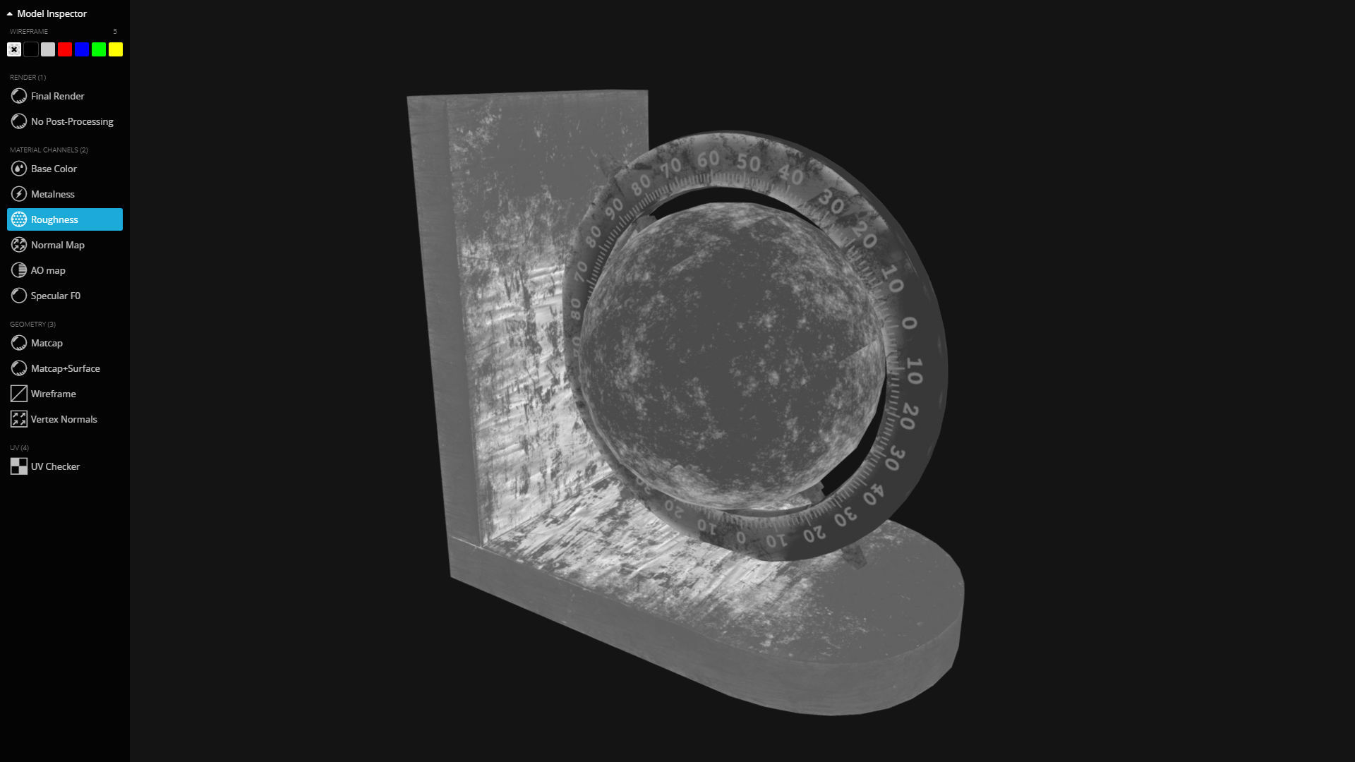 Globe Bookends Low-poly 3D model_3