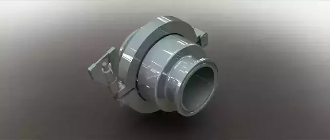 Sanitary check valve 2 - Vlvula de reteno padro sanitrio 2 Free 3D model