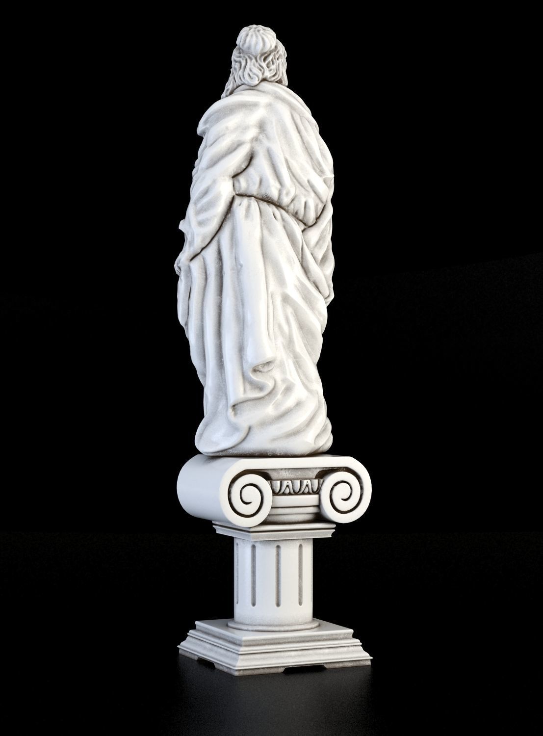 Statue of leady 3D print model_3