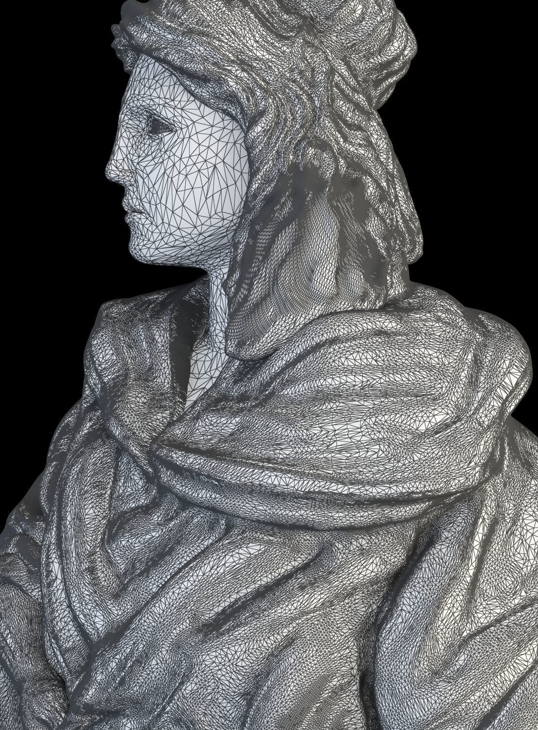 Statue of leady 3D print model_13