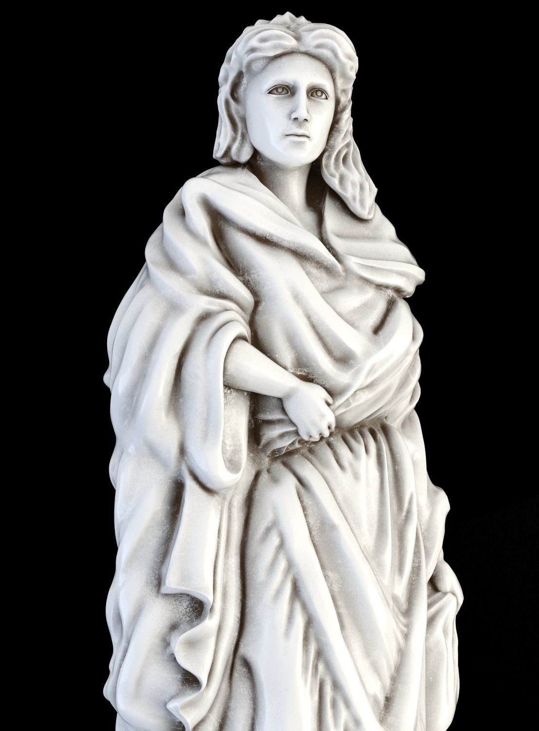 Statue of leady 3D print model_8