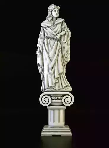 Statue of leady 3D print model