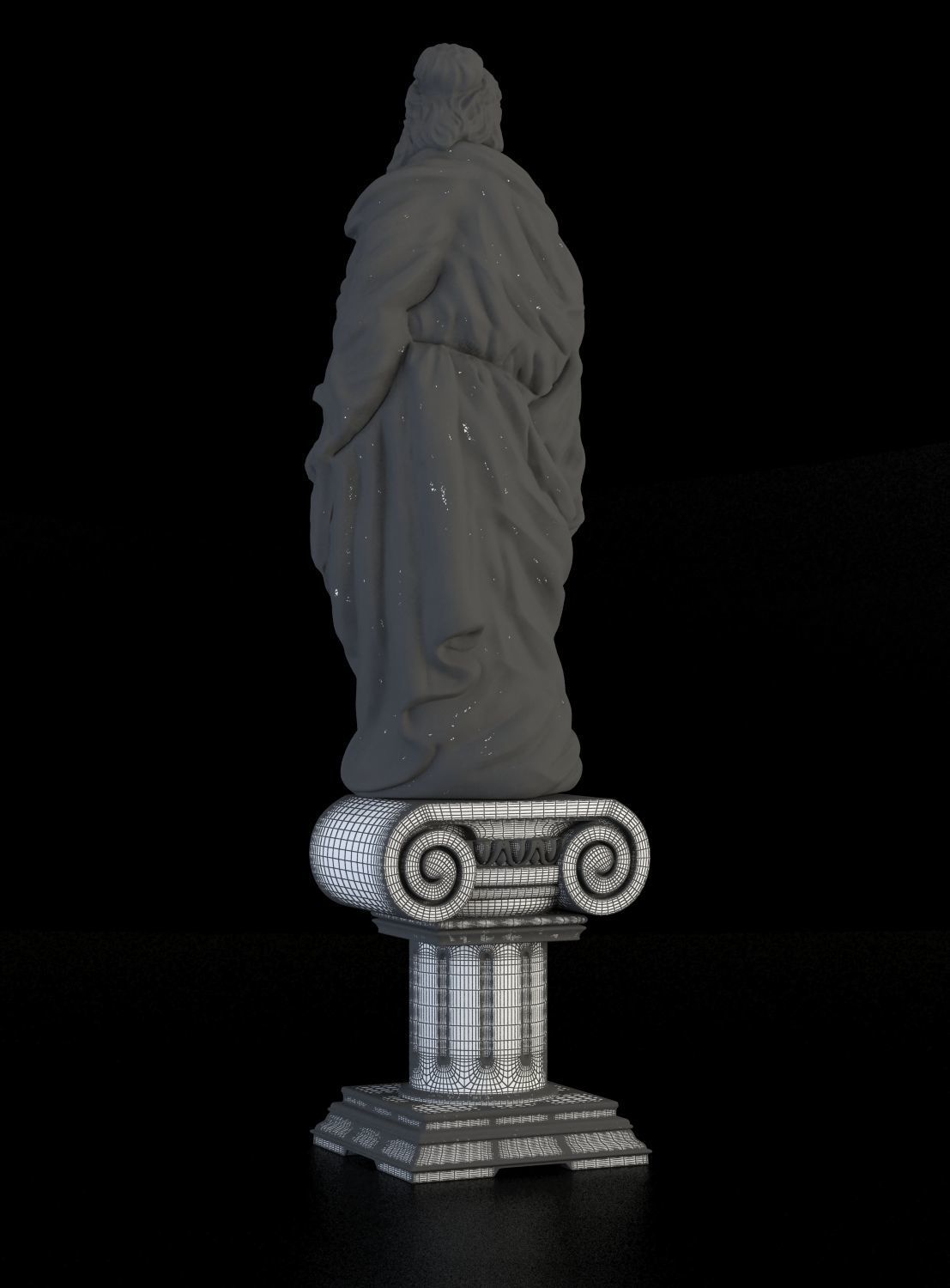 Statue of leady 3D print model_1