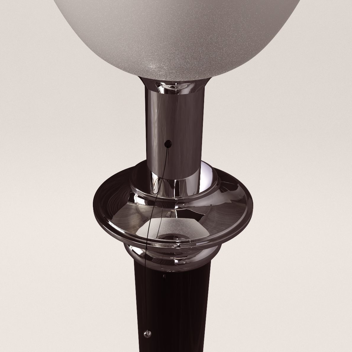 Stand lamp Mazda - Art Deco style 3D model_2