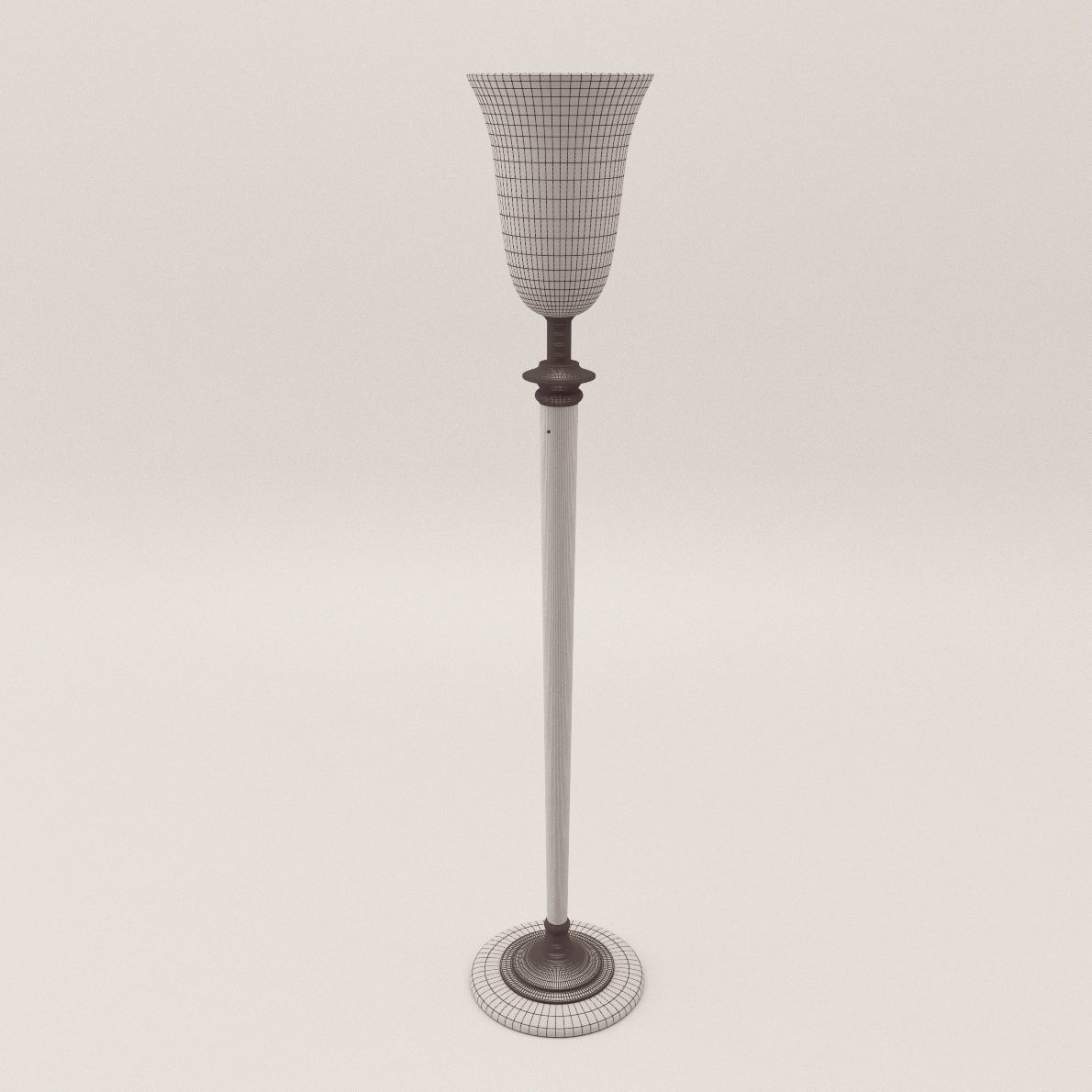 Stand lamp Mazda - Art Deco style 3D model_4