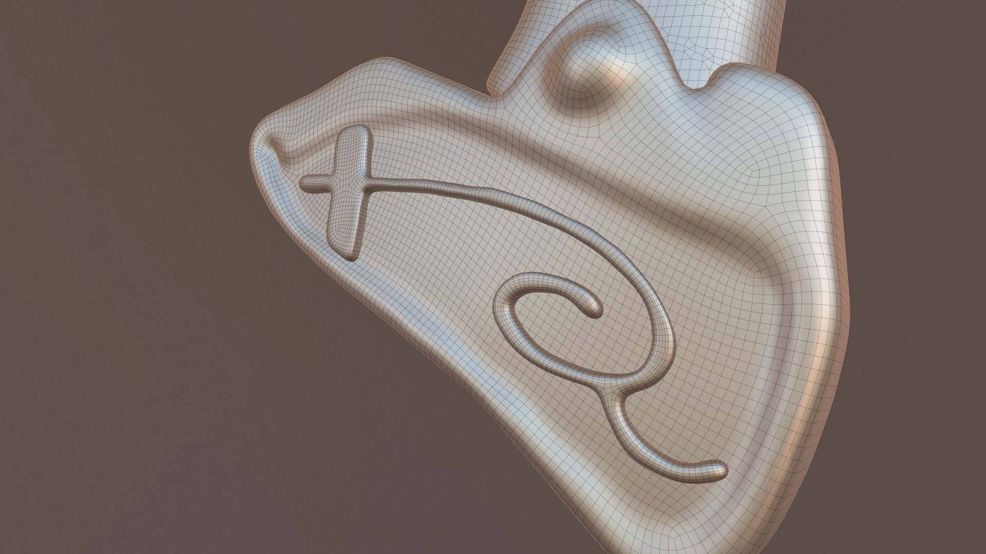 Battle Axe Poly and Tris Textured Low-poly 3D model_14