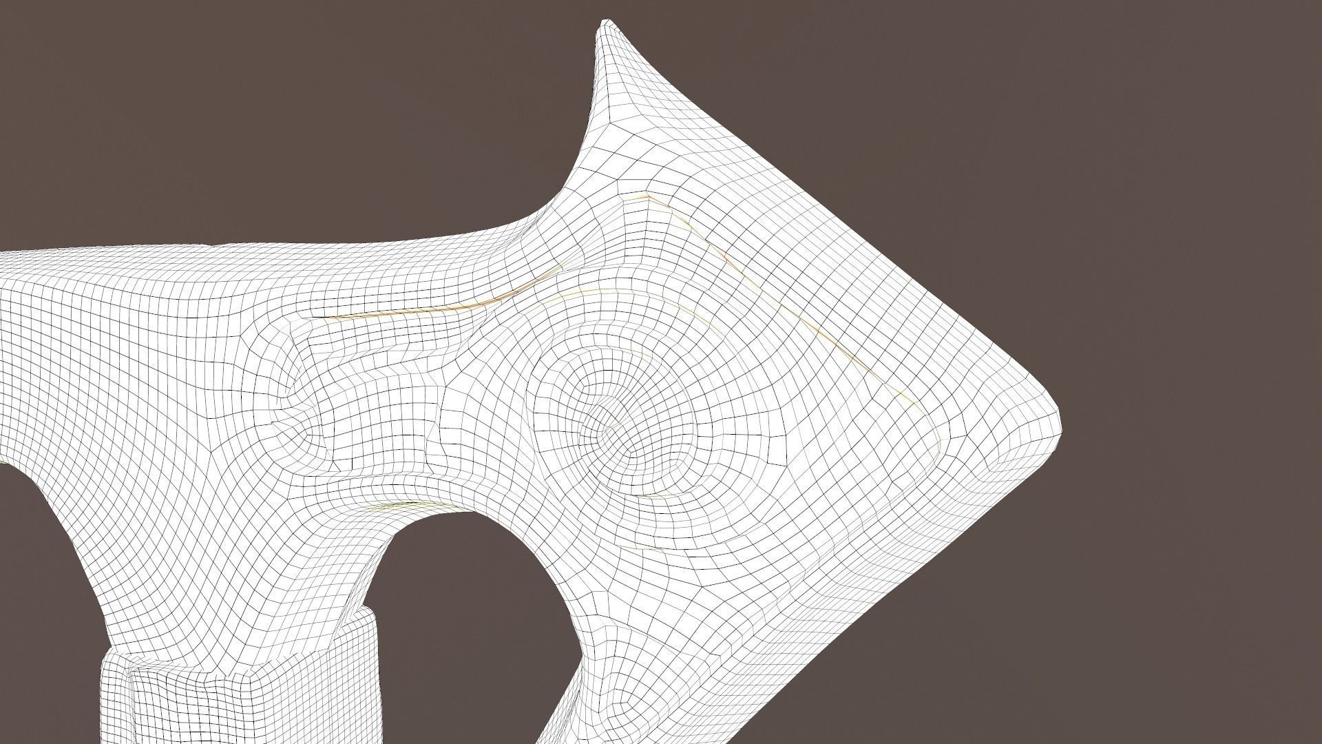 Battle Axe Poly and Tris Textured Low-poly 3D model_12