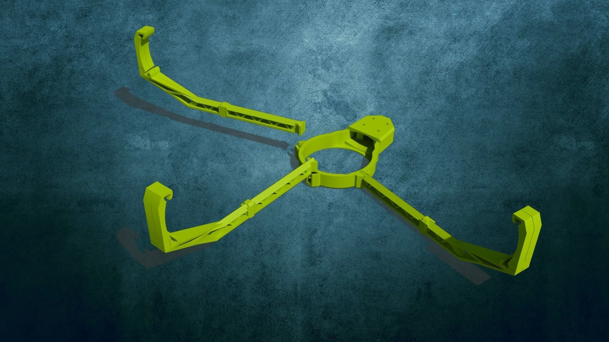 Rotor protection for DJI S800 pluggable 3D print model_9