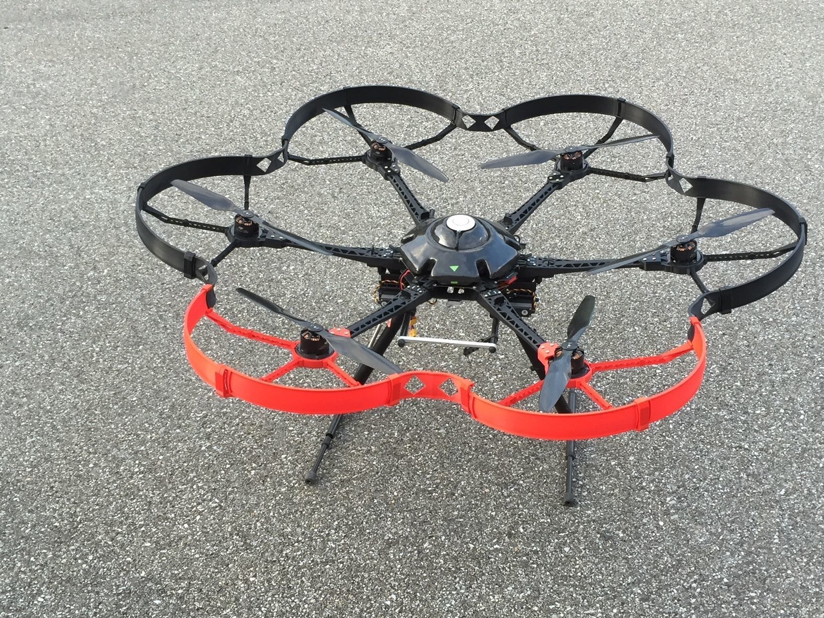 Rotor protection for DJI S800 pluggable 3D print model_16