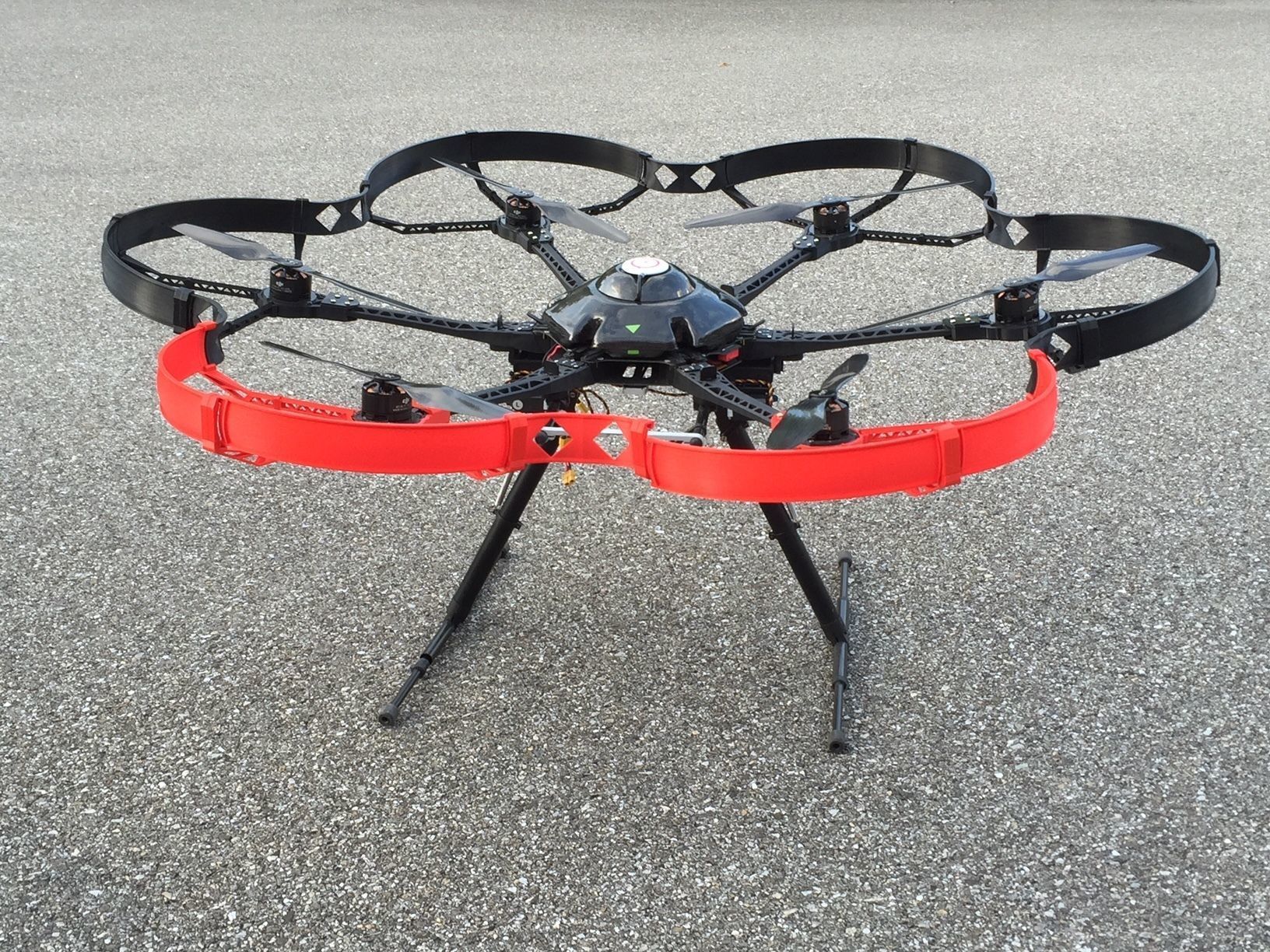 Rotor protection for DJI S800 pluggable 3D print model_15