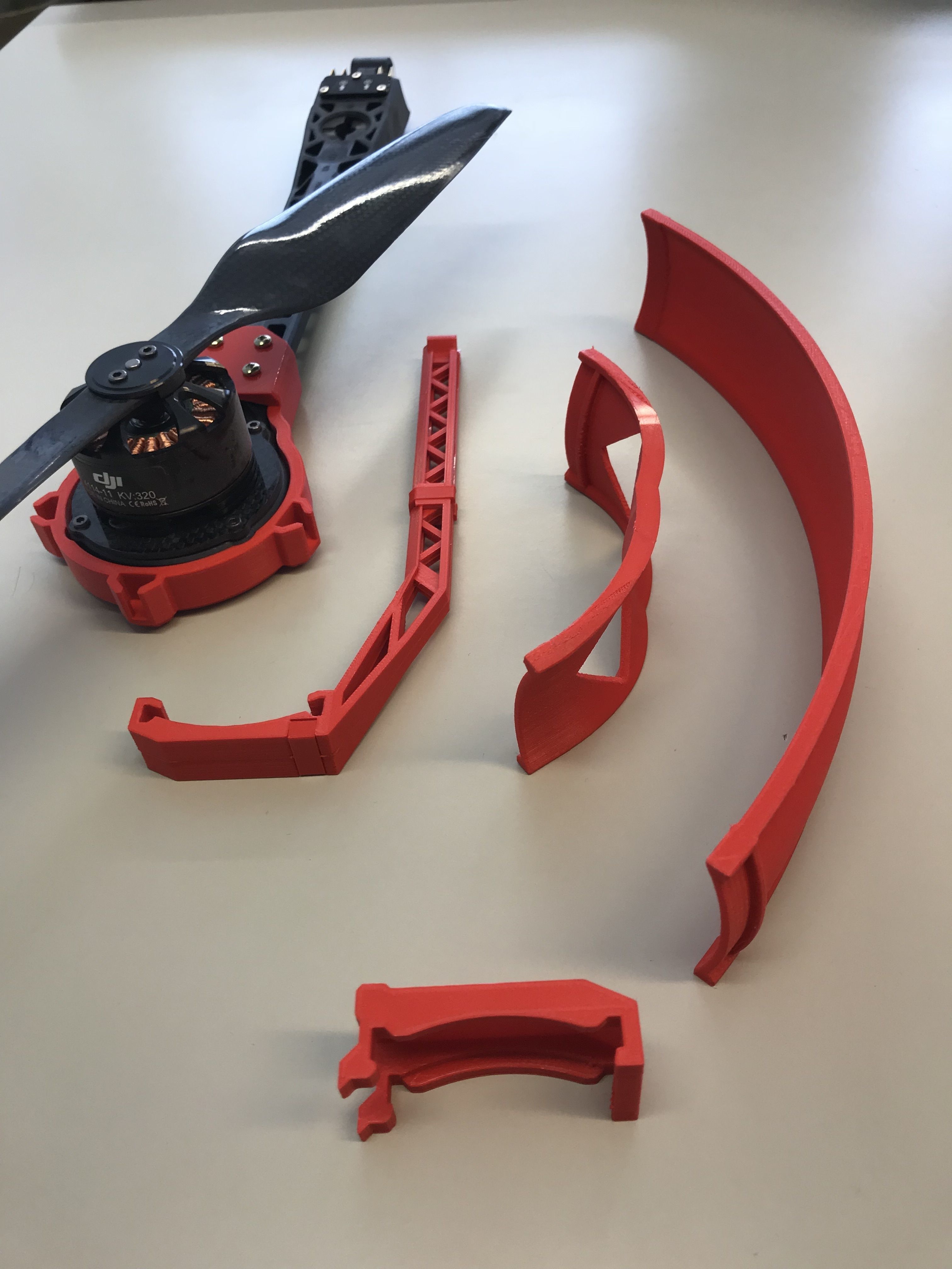 Rotor protection for DJI S800 pluggable 3D print model_19