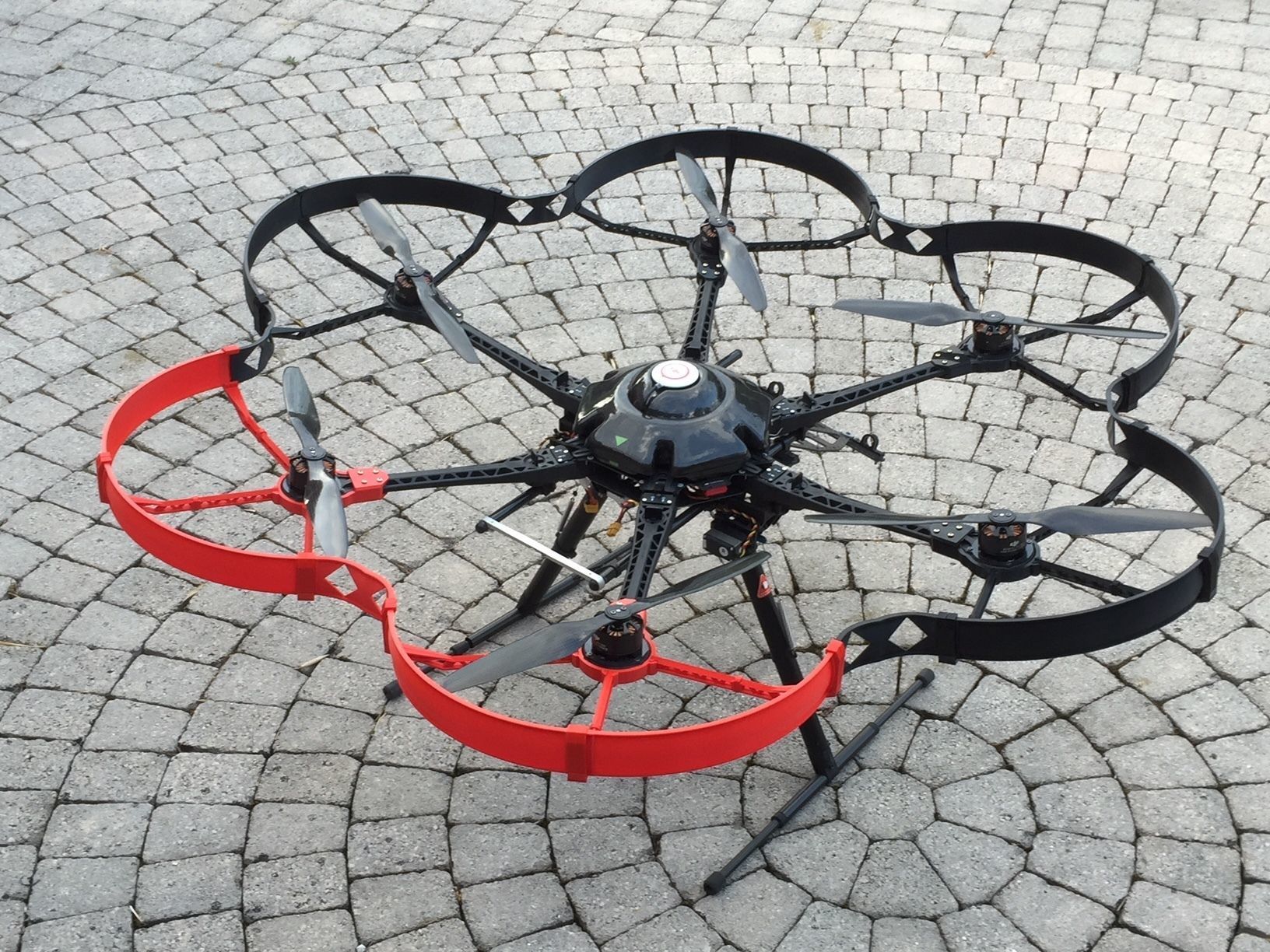 Rotor protection for DJI S800 pluggable 3D print model_14