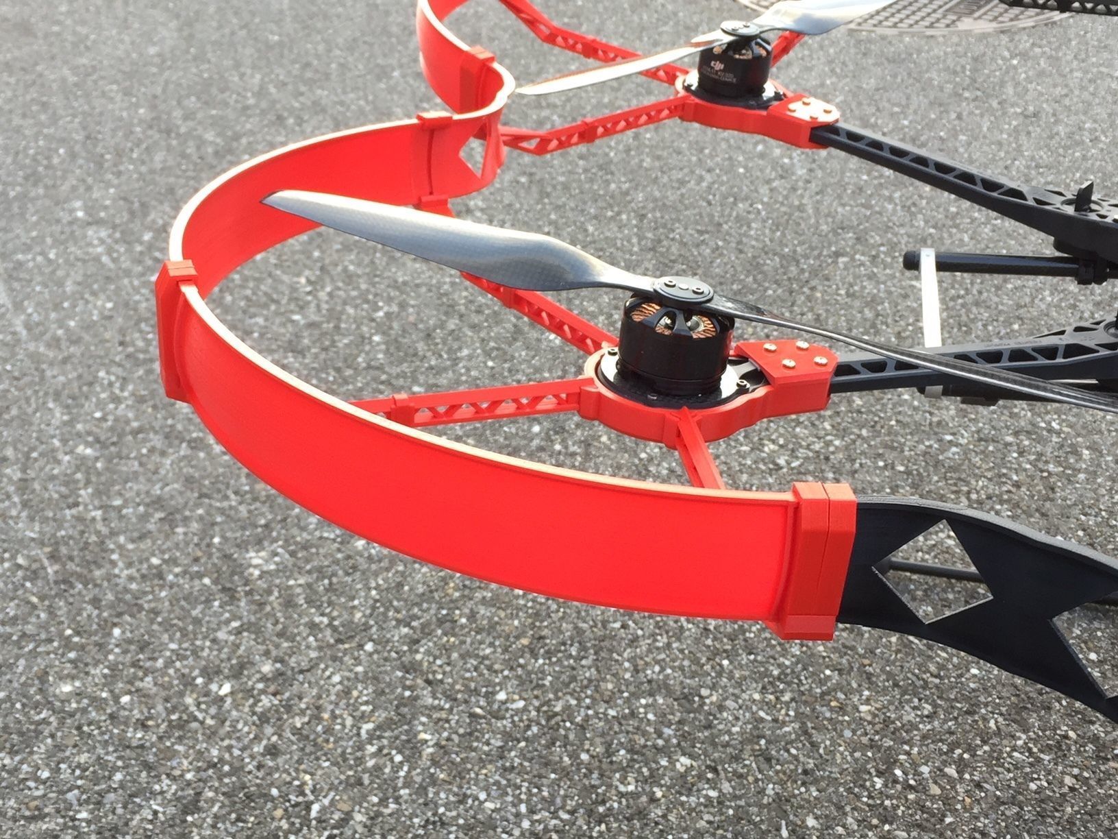 Rotor protection for DJI S800 pluggable 3D print model_18