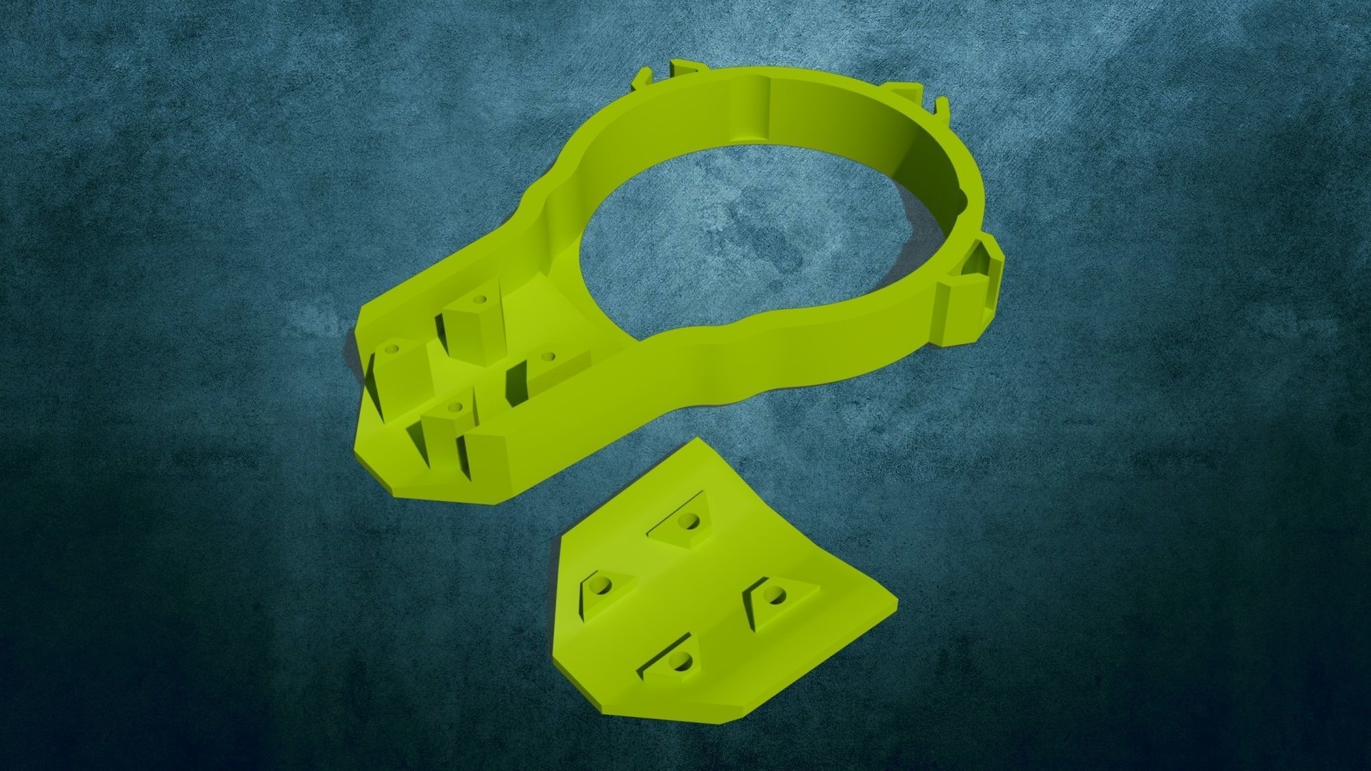 Rotor protection for DJI S800 pluggable 3D print model_3