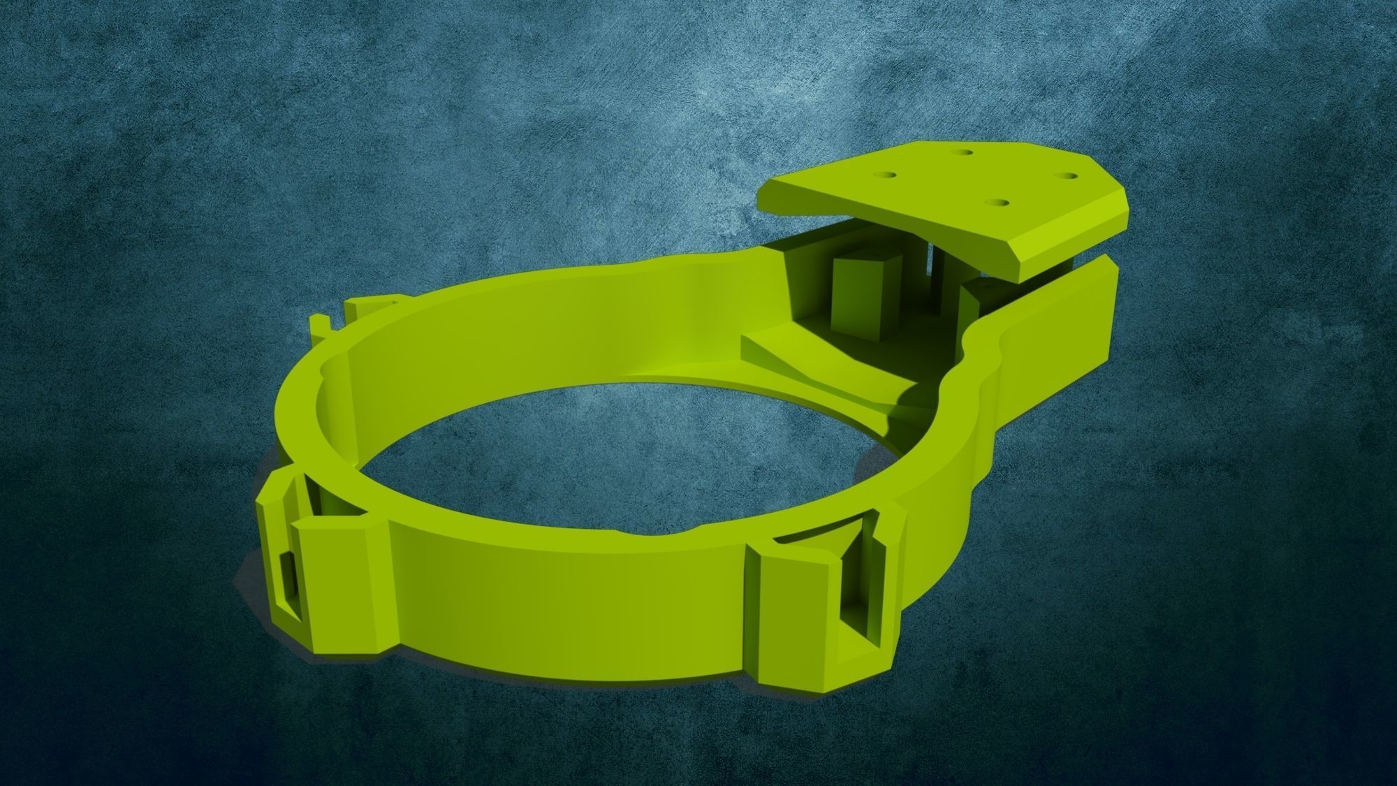 Rotor protection for DJI S800 pluggable 3D print model_4