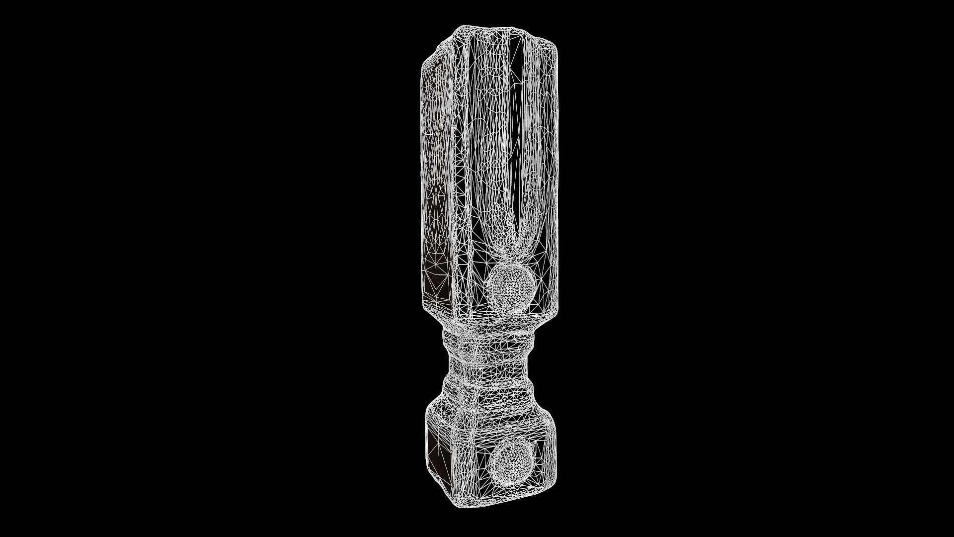 Battle Axe Tris No Textures 3D print model_2