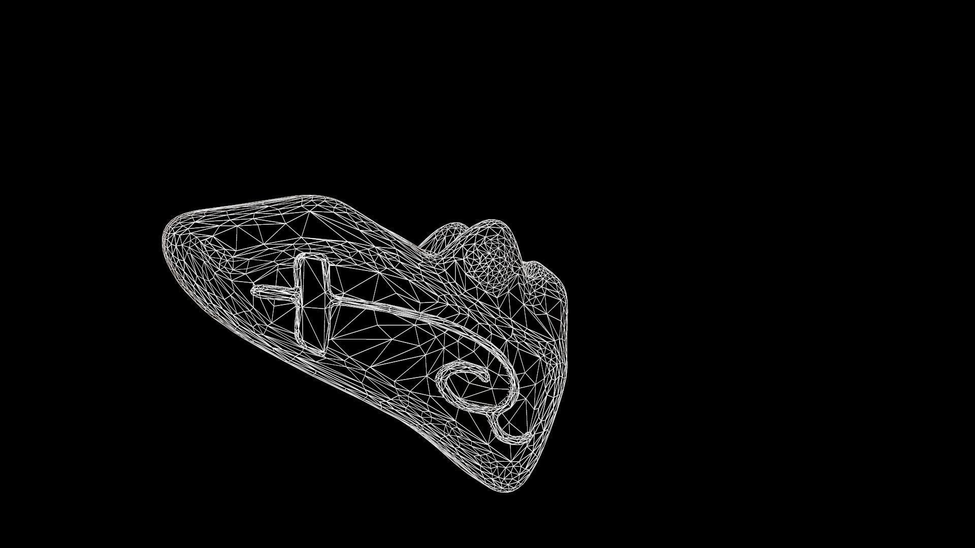 Battle Axe Tris No Textures 3D print model_5