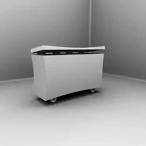 Dustbin open door props