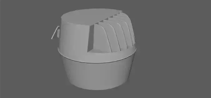 Box 3D Model plastic container