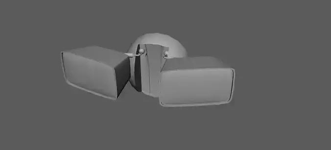 Camera 3D Model pair of speakers